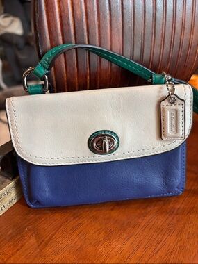 Coach Legacy Colorblock Wallet Crossbody / Large Flap Wallet